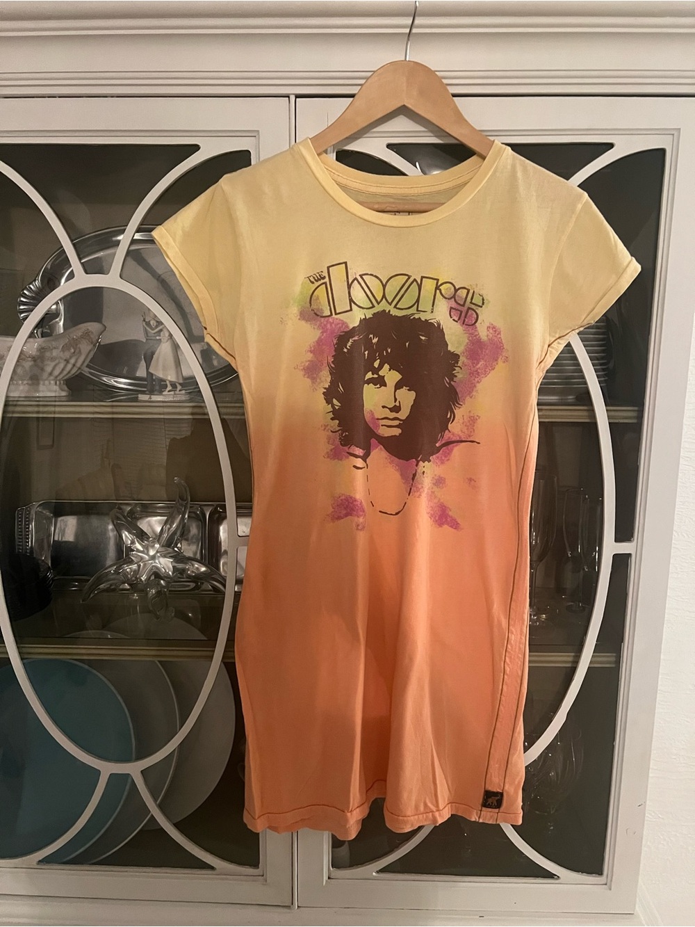 Trunk Ltd Yellow to Orange Ombre The Doors Graphic Tee Dress